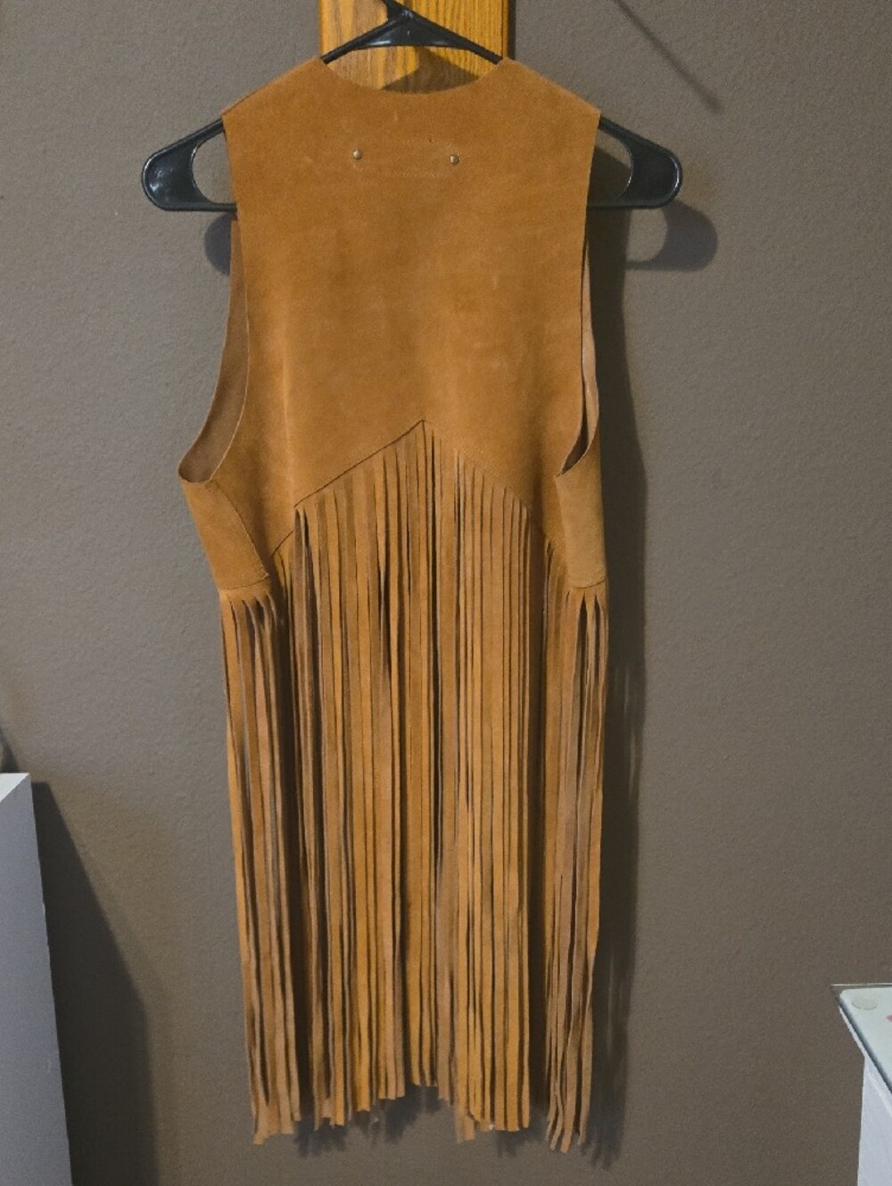 Fringe Suede Vest - Tan - Picture 5 of 5